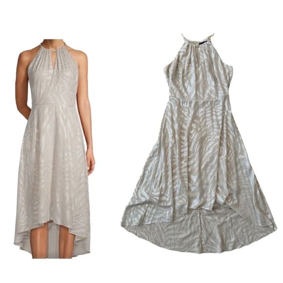 White House Black Market Dresses & Skirts - White House Black Market Zebra Burnout Halter Dress Size 6